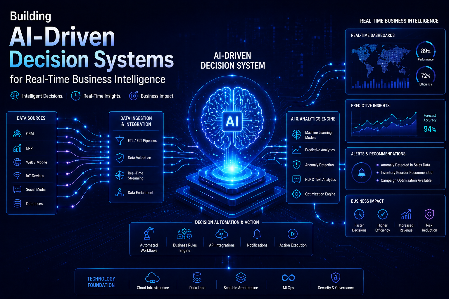 Building AI-Driven Decision Systems for Real-Time Business Intelligence